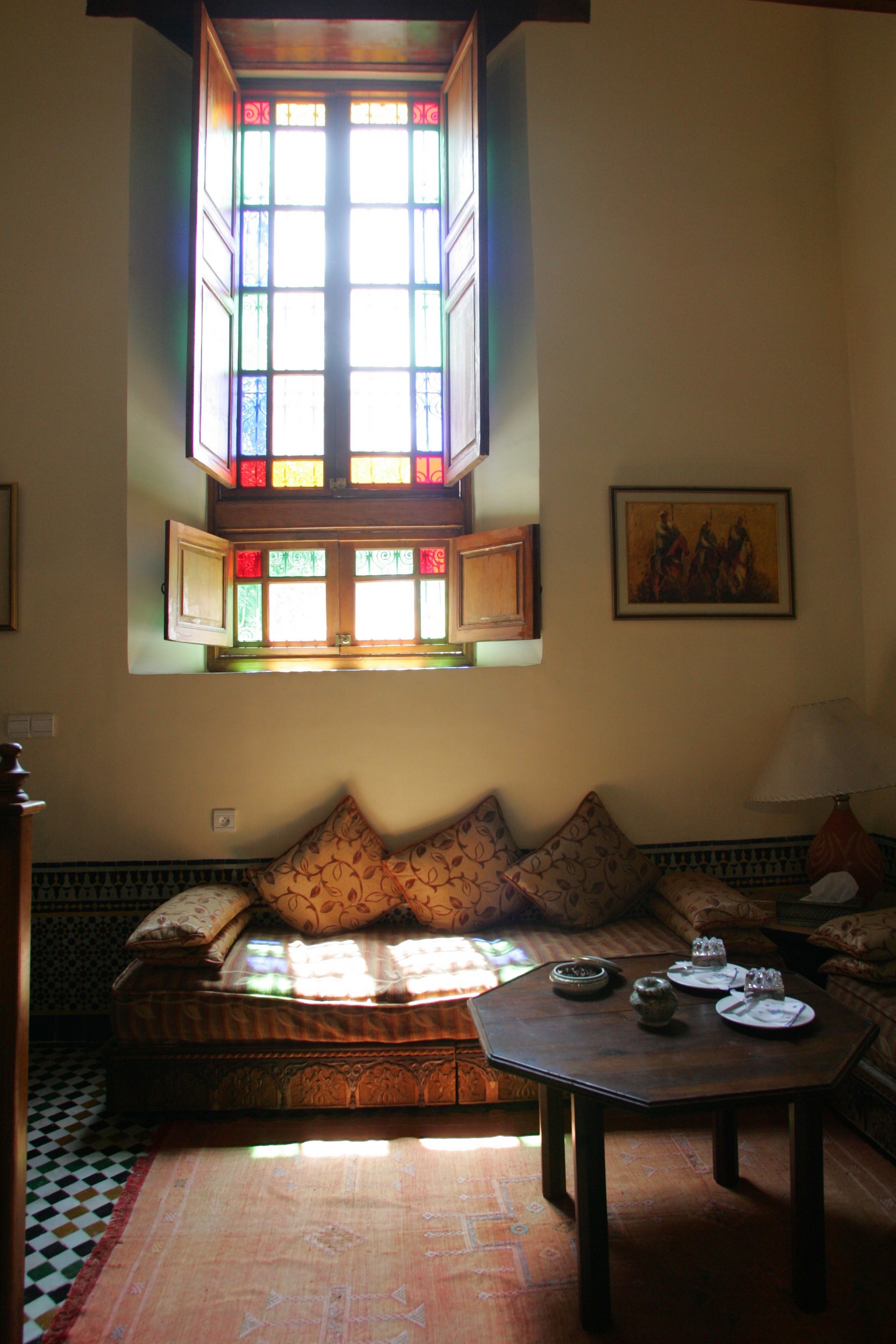 chambre Attarine Ryad Mabrouka Fes cote salon